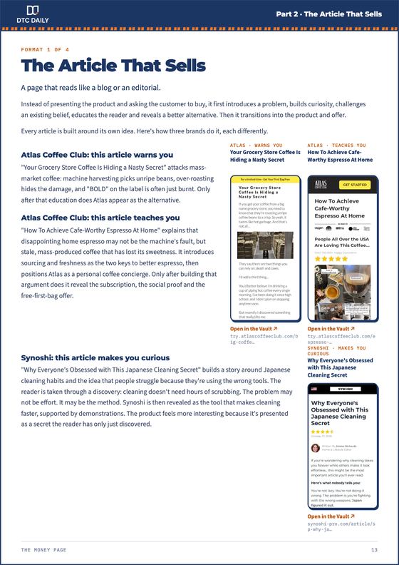 The Money Page: The article that sells