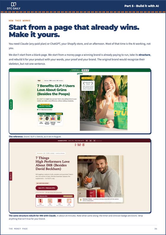 The Money Page: Build it with AI